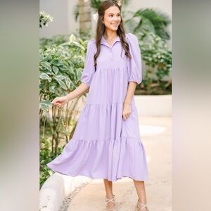 Elegant Lavender Maxi Dress
